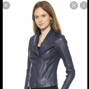 Vince Scuba Leather Jacket